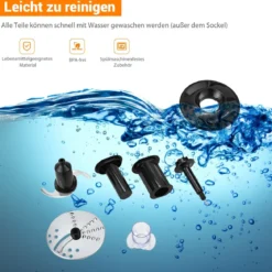 kompakte Küchenmaschine Standmixer Zerkleinerer 500W 1500ml ideal zum Zerkleinern Schneiden Schreddern Entsaften