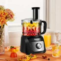 kompakte Küchenmaschine Standmixer Zerkleinerer 500W 1500ml ideal zum Zerkleinern Schneiden Schreddern Entsaften