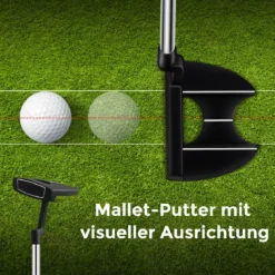 Komplette Golfschläger- & Taschenset für Linkshänder Herren tragbare leichte Golf-Standtasche