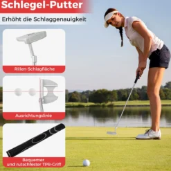 Komplettes Golfschläger-Set Rechtshändig für Damen Golfschlägersätze mit Tragetasche Rot