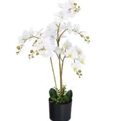 Kunstpflanze Verwendbare Künstliche Palme Kunstbaum 75 cm/150 cm/180 cm Lila/Rosa/Weiß