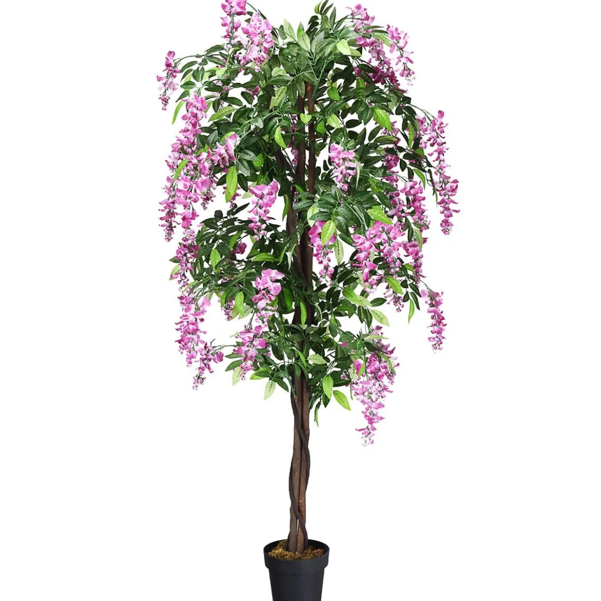 Kunstpflanze Verwendbare Künstliche Palme Kunstbaum 75 cm/150 cm/180 cm Lila/Rosa/Weiß