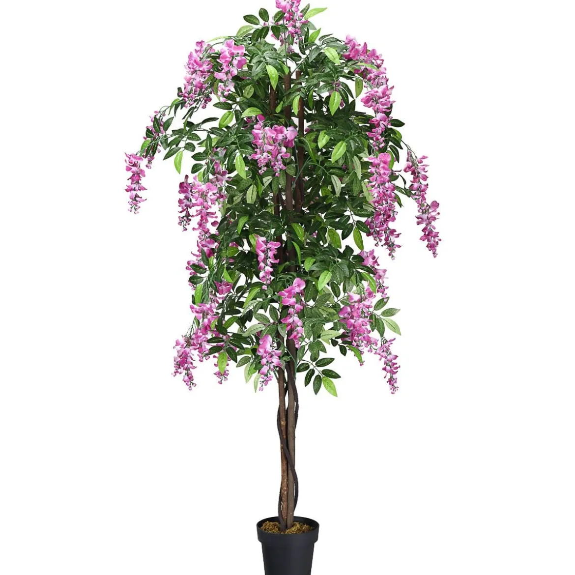 Kunstpflanze Verwendbare Künstliche Palme Kunstbaum 75 cm/150 cm/180 cm Lila/Rosa/Weiß