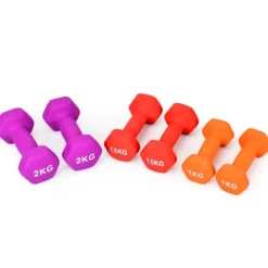Kurzhantel Set 1kg 1,5kg 2kg Fitness Hanteln mit Hantelständer