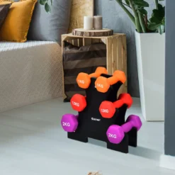 Kurzhantel Set 1kg 1,5kg 2kg Fitness Hanteln mit Hantelständer