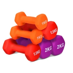 Kurzhantel Set 1kg 1,5kg 2kg Fitness Hanteln mit Hantelständer