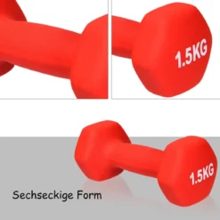 Kurzhantel Set 1kg 1,5kg 2kg Fitness Hanteln mit Hantelständer