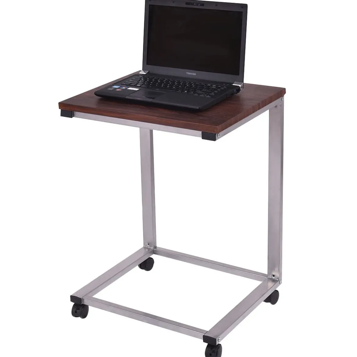 Laptoptisch Beistelltisch mit 4 Räder 50 x 40 x 65 cm