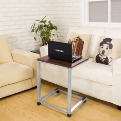 Laptoptisch Beistelltisch mit 4 Räder 50 x 40 x 65 cm