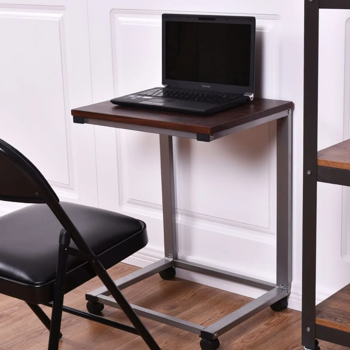 Laptoptisch Beistelltisch mit 4 Räder 50 x 40 x 65 cm