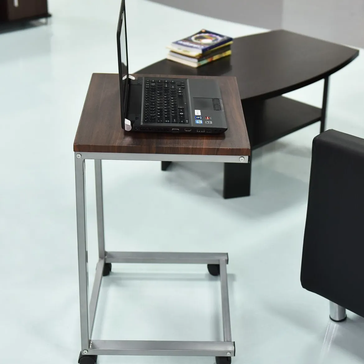 Laptoptisch Beistelltisch mit 4 Räder 50 x 40 x 65 cm
