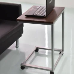 Laptoptisch Beistelltisch mit 4 Räder 50 x 40 x 65 cm