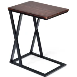 Laptoptisch Kleiner Beistelltisch Kaffeetisch Braun 50 x 34,5 x 60 cm