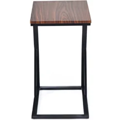 Laptoptisch Kleiner Beistelltisch Kaffeetisch Braun 50 x 34,5 x 60 cm