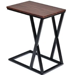 Laptoptisch Kleiner Beistelltisch Kaffeetisch Braun 50 x 34,5 x 60 cm