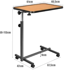 Laptoptisch Laptopständer Notebooktisch Ablagetisch Pflegetisch Beistelltisch
