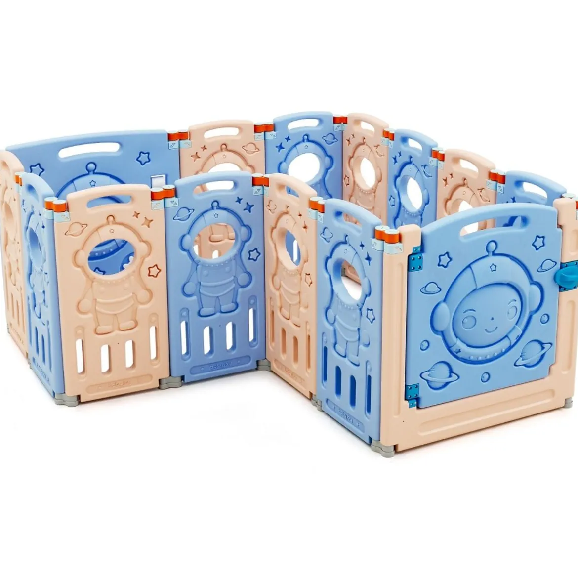 Laufgitter mit Tür und Spielzeugboard Baby Laufstall faltbar 30 x 61 cm