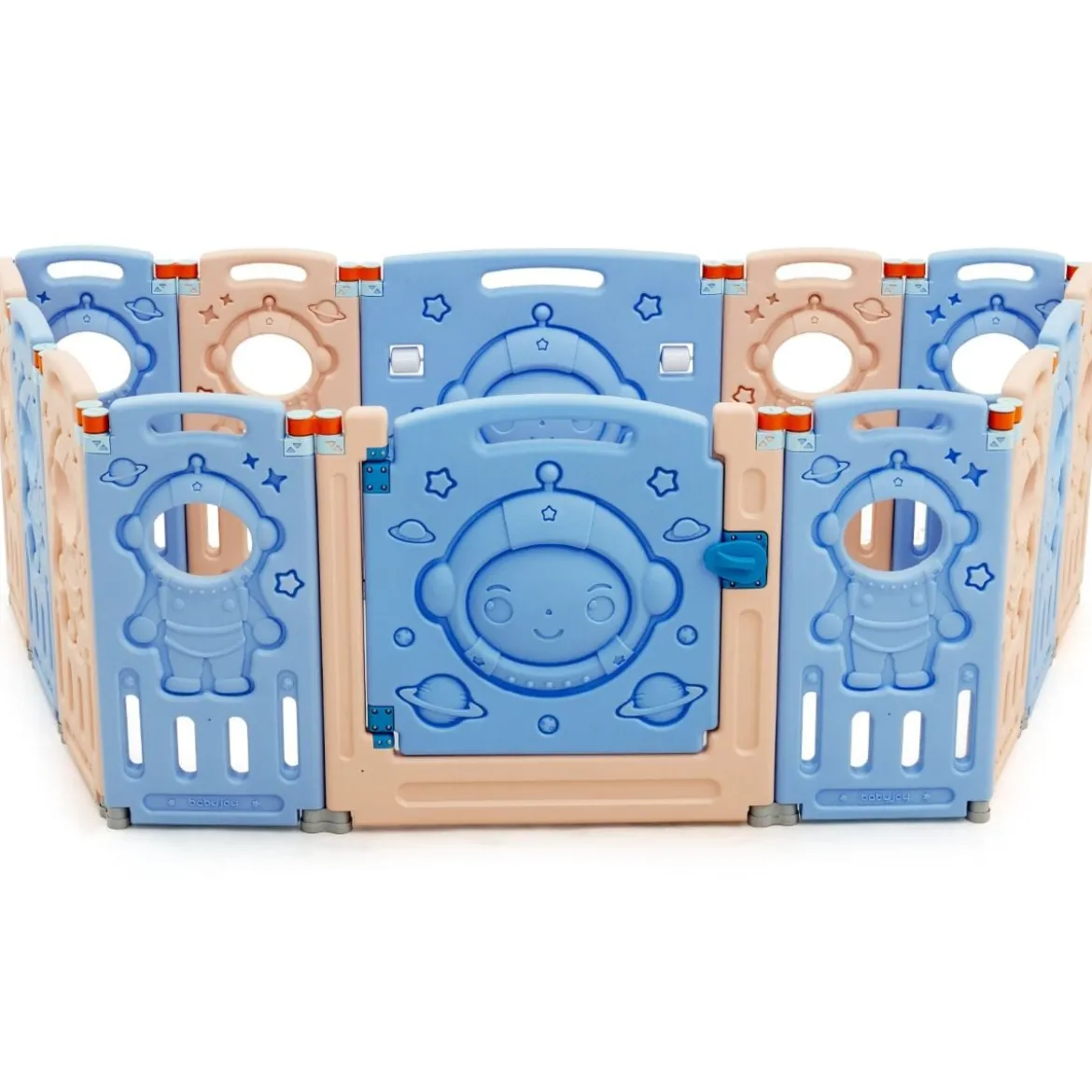 Laufgitter mit Tür und Spielzeugboard Baby Laufstall faltbar 30 x 61 cm