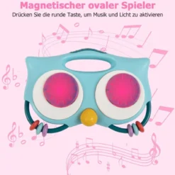 Lauflernhilfe Laufwagen mit abnehmbarem ovalem Spieler & Formen-Sortierer Lauflernwagen Rosa