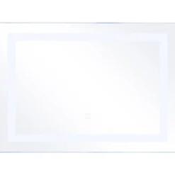 LED-Spiegel Badezimmer Spiegel mit Beleuchtung Wandspiegel Quadratisch 70 x 50 x 3 cm