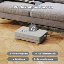 Leistungsstarke Vibrationsplatte Vibrationsplattform für Muskelaufbau Fettverbrennung & Ganzkörpertraining
