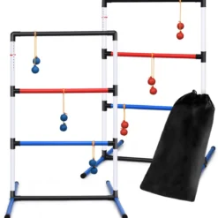 Leitergolf-Set Indoor-Outdoor Wurfspiel mit 6 Bolas-Wurfkugeln und Tragetasche