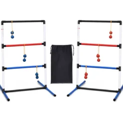Leitergolf-Set Indoor-Outdoor Wurfspiel mit 6 Bolas-Wurfkugeln und Tragetasche