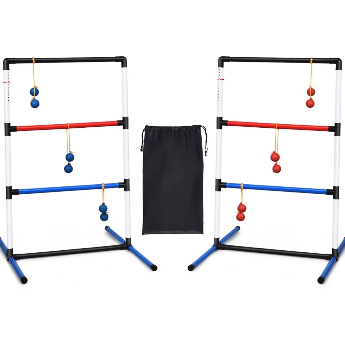 Leitergolf-Set Indoor-Outdoor Wurfspiel mit 6 Bolas-Wurfkugeln und Tragetasche