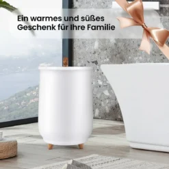 23L Elektrischer Handtuchwärmer mit 3 Heizstufen Handtuchtrockner Wärmegerät Weiß