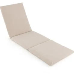 Liegenauflage Auflage für Sonnenliege Polsterauflage für Gartenliege 82 x 59 x 4,5 cm Beige