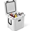 31L Isolierbox Kühlbox Wärmebehälter mit Schneidebrett für Camping Picknick 43,5 x 39 x 47 cm Weiß
