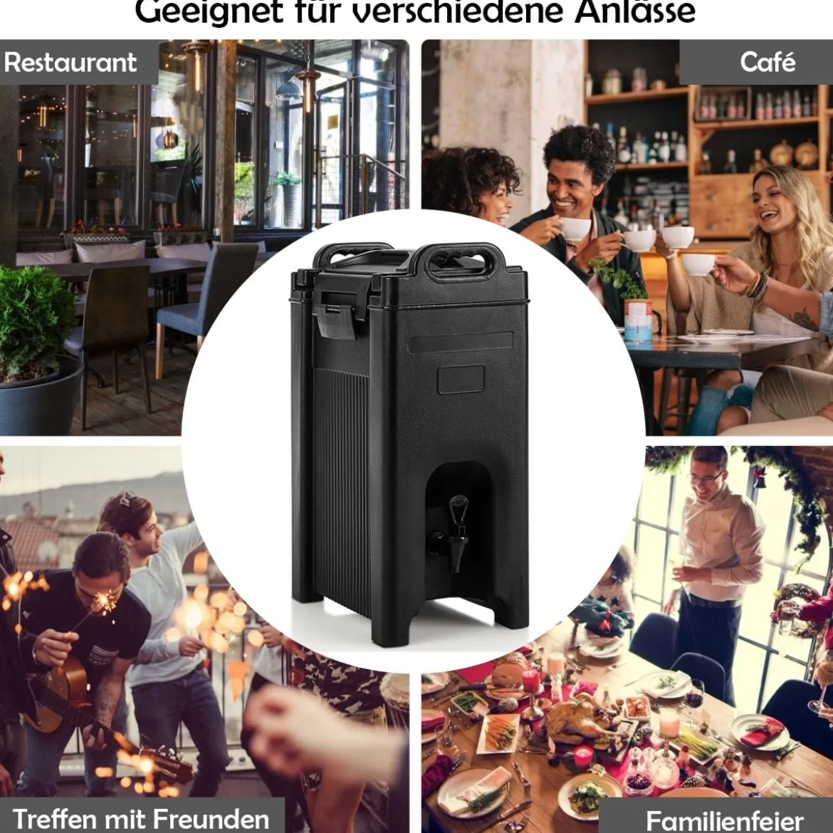 20L Isolierter Getränkeserver aus lebensmittelechtem LLDPE-Material Getränketräger