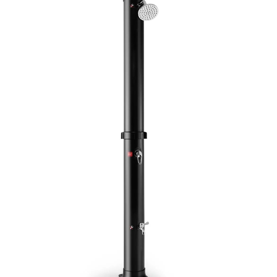 38 Liter Solardusche mit Schwenkbarem Duschkopf & Fußdusche bis 60°C 217,5 cm Schwarz