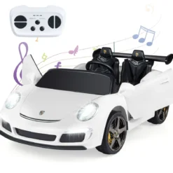 Lizenzierter RUF Kinder-Elektroauto 24V Akku betriebener Elektrofahrzeug mit Eltern-Fernbedienung Weiß