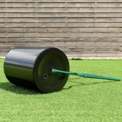 60 L Rasenwalze Gartenwalze mit U-förmigem Griff & Abnehmbarem Ablassstopfen