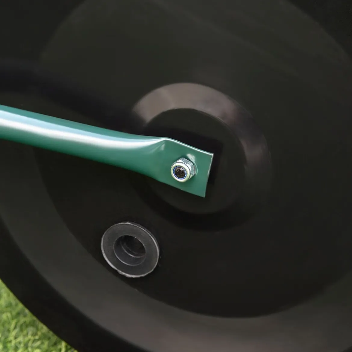 60 L Rasenwalze Gartenwalze mit U-förmigem Griff & Abnehmbarem Ablassstopfen