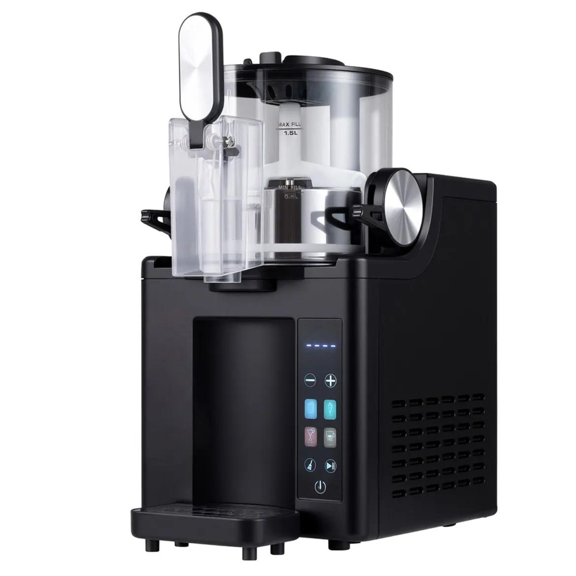1,5 L Slush Maschine mit Kompressor Slushie Maschine mit LED Touch Steuerung & 4 Modi