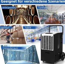 66 L/Tag Luftentfeuchter mit 24H Timer & Automatisches Abtauen & Speicherneustart