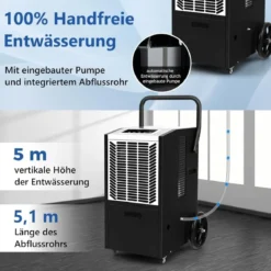 66 L/Tag Luftentfeuchter mit 24H Timer & Automatisches Abtauen & Speicherneustart