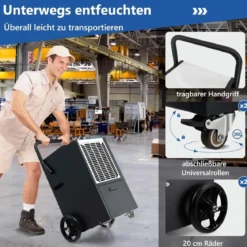 66 L/Tag Luftentfeuchter mit 24H Timer & Automatisches Abtauen & Speicherneustart