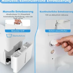 Luftentfeuchter Raumentfeuchter Mobile Entfeuchter elektrisch Dehumidifier 25L/24h Raumgröße ca.60m²
