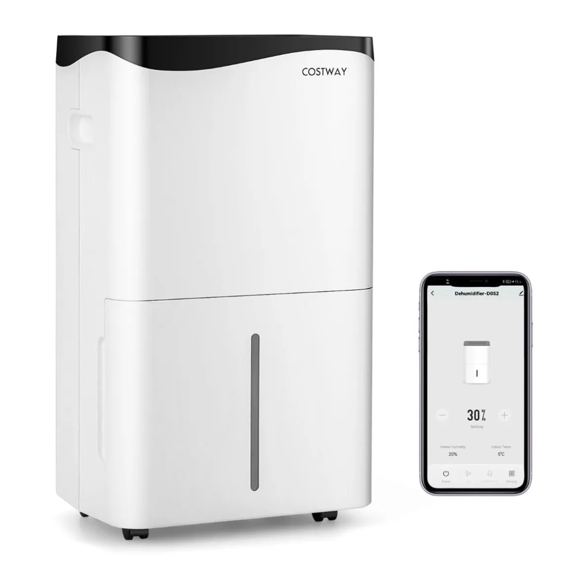 Luftentfeuchter Raumentfeuchter Mobile Entfeuchter elektrisch Dehumidifier 25L/24h Raumgröße ca.60m²