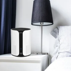 Luftreiniger Air Purifier Desktop-Luftfilter mit 3 Geschwindigkeiten 21 x 21 x 28 cm