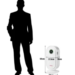 Luftreiniger HEPA-Filter Lufterfrischer Luftqualitätsmonitor Premium-Aktivkohlefilte Weiß 30 x 18 x 60 cm