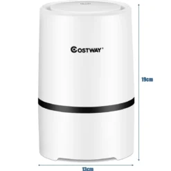 Luftreiniger 2-Stufen-Filterung Air Purifier Desktop-Luftfilter Weiß 13 x 13 x 19 cm