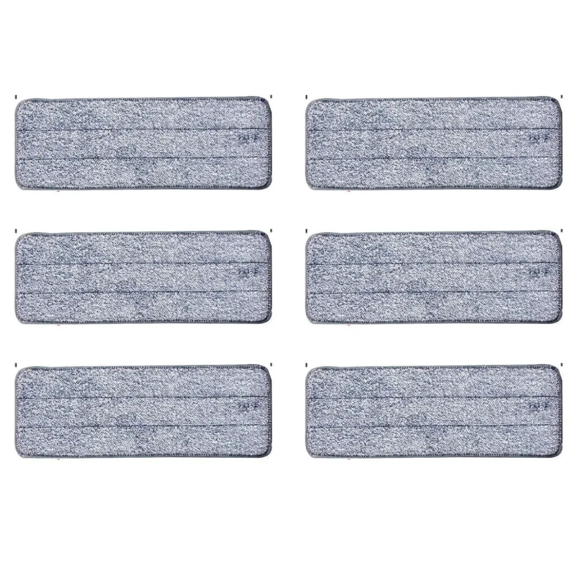 2,4L Wischmopp & Eimersystem mit Auswringfunktion mit 6er Set Wiederverwendbare Mikrofaser-Pads Blau