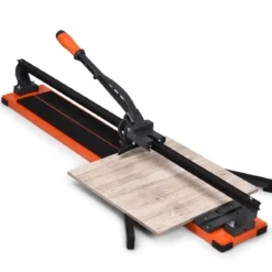 Manueller Fliesenschneider Professioneller Fliesenschneider 110 x 25 x 18 cm Orange + Schwarz