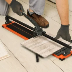 Manueller Fliesenschneider Professioneller Fliesenschneider 110 x 25 x 18 cm Orange + Schwarz