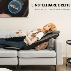Massagesitzauflage Rückenmassaggerät mit Wärmefunktion und Vibrationsfunktion