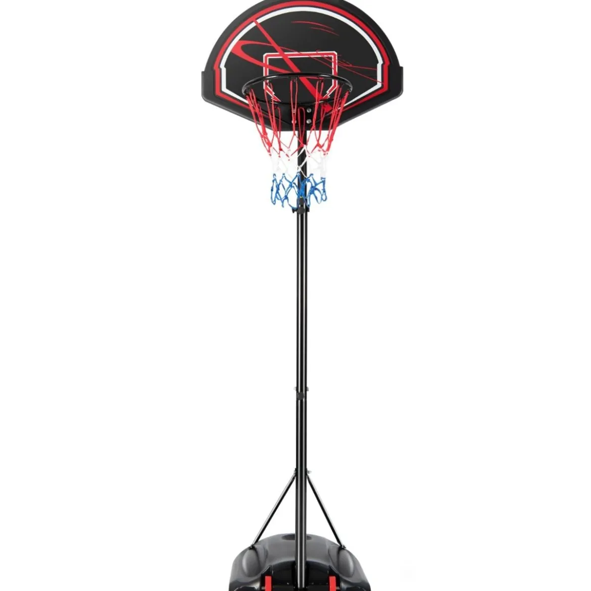 1,7–2,3 m Basketballständer mit Ring & Allwetternetz & Befüllbarer Basis & 2 Rädern